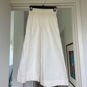 Madewell Wide Leg Cotton Summer White Pants